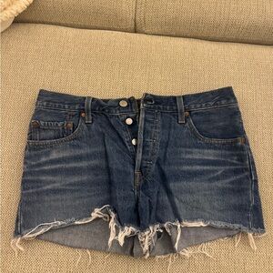 Levi's Dark Blue Jean Shorts